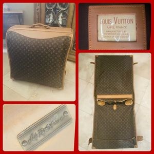 Vintage French Co Louis Vuitton for Saks Fifth Ave Garment Bag